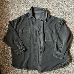 Aerie Lumber Jane Fleece Button Up